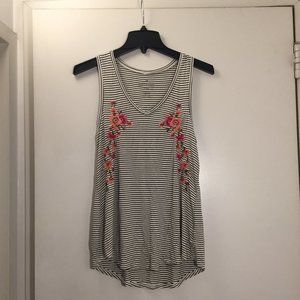 Women AEO soft & sexy striped floral tank